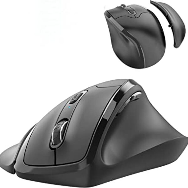 Ergonomic Mouse,Unique 33 Degree Vertical Wireless Mouse - 2.4GHz Optical Vertical Mice : 3 Adjustable DPI 800/1200/1600 Levels, for Laptop, PC, Computer, Desktop, Notebook etc, Right Hand( Large)