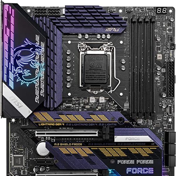 MPG MPG Z590 Gaming Force Gaming Motherboard (ATX, 11th/10th Gen Intel Core, LGA 1200 Socket, DDR4, PCIe 4, CFX, M.2 Slots, USB 3.2 Gen 2, DP/HDMI, Mystic Light RGB)