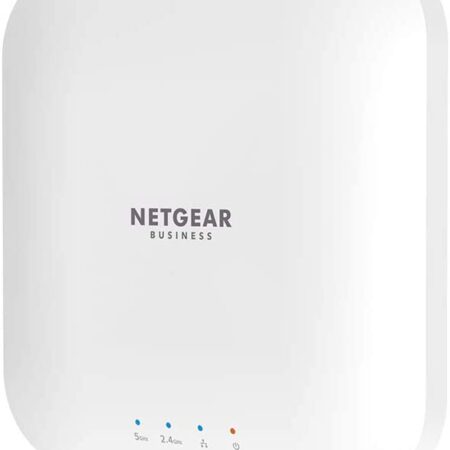 NETGEAR Wireless Access Point (WAX214PA) - WiFi 6 Dual-Band AX1800 Speed | 1 x 1G Ethernet PoE Port | Up to 128 Devices | 802.11ax | WPA3 Security | MU-MIMO | with Power Adapter