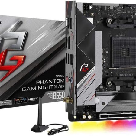 ASRock B550 Phantom Gaming-ITX/AX Supports 3rd Gen AMD AM4 Ryzen™ / Future AMD Ryzen™ Processors Motherboard