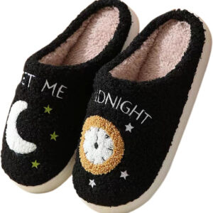 Homarket Cartoon Slippers, Closed Toe Slippers, Warm, Anti-Slip, Classic Breathable, Comfortable House Shoes for Indoor & Outdoor Use